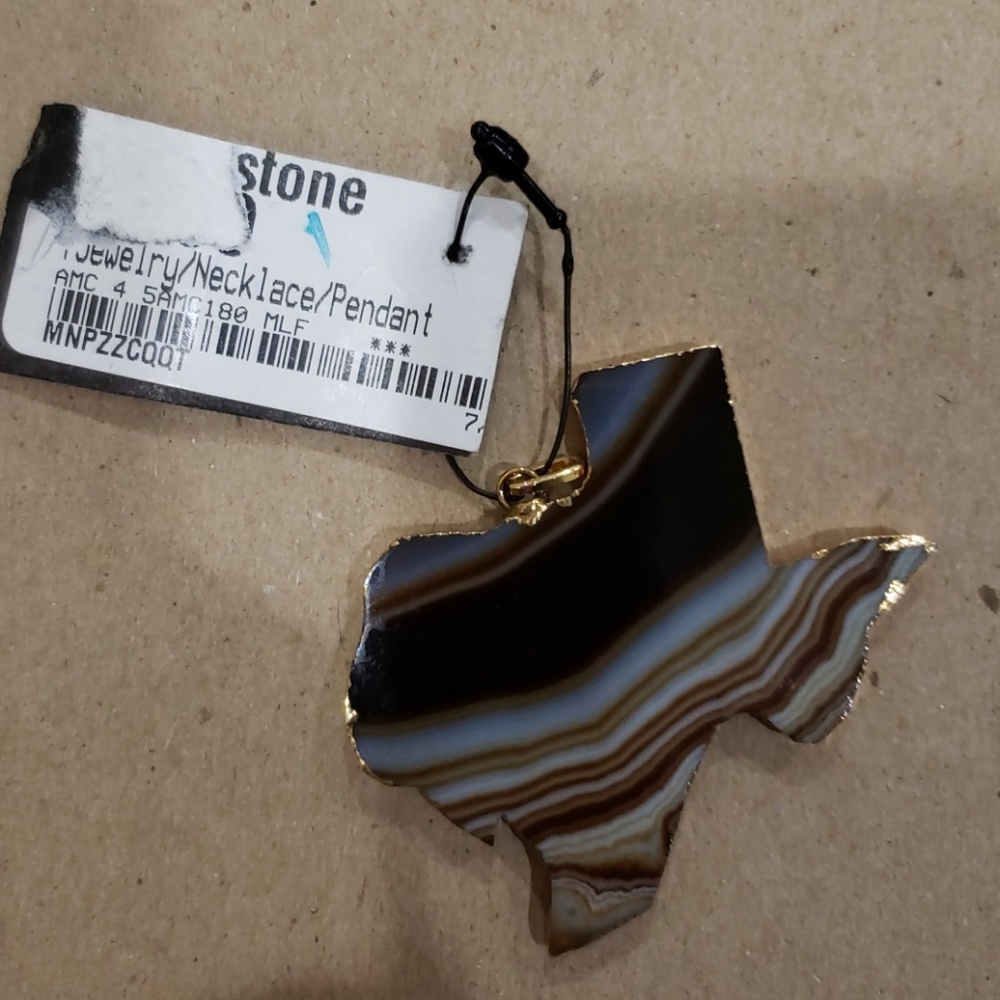 Gorgeous, texas shaped pendant